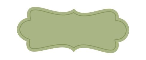 Green background flat icon Traditional frame for pictures Flat Illustration vector