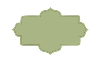 Green background flat icon Traditional frame for pictures Icon vector