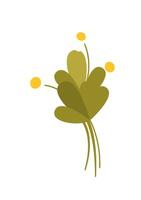 Nutritious grass for feeding domestic animals flat icon vector