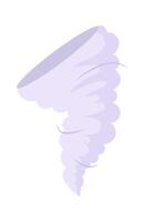 Hurricane flat icon Strong wind Natural disaster vector