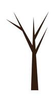 Bare tree flat icon Natural disaster vector