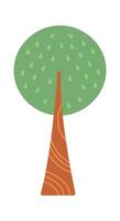 Cardboard trees flat icon Puppet theater decor elements vector