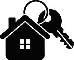 House with Key Icon vector