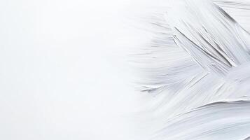 White paint brush strokes creating textured abstract background on artistic emphasizing minimalist canvas, expression photo