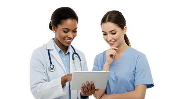 Doctors and Nurses Using Technology for Medical Discussion 1 photo