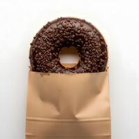 Design Mockup on Blank Donut Packaging 1 photo