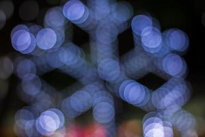 A blurry image of a snowflake photo