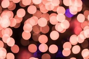 A blurry image of a bunch of lights photo