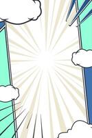 Bright and Fun Comic Blank Template for Educational Posters, Storytelling Designs, and Kids Media Projects vector