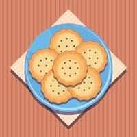 Flat Illustration of Butter Cookies vector