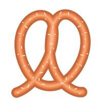 Flat Style Pretzel Bakery Icon vector