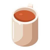 Hot Chocolate Cup Bakery Icon vector