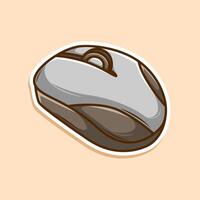 Stylish computer mouse illustration vector