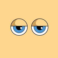 Simple Cartoon Eyes vector