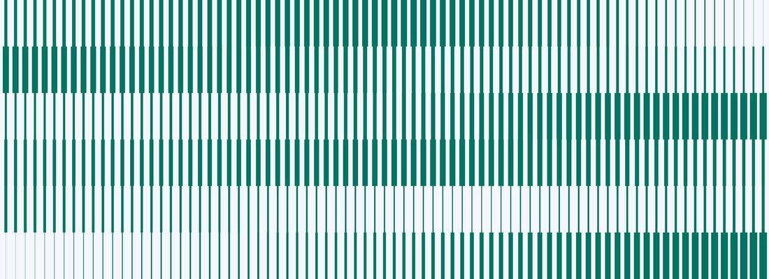 Striped halftone gradient texture. Fading line gradation background. Repeating strip pattern backdrop. Green parallel lines wallpaper. Halfton patern overlay. Doppler effect concept