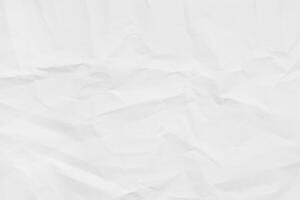 Crumpled White Sheet with Distinct Texture photo
