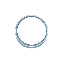 Clean Circular Frame with Blue and White Borders png