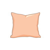 Soft Peach Decorative Pillow for Home Comfort png