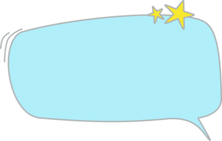 Blue Speech Bubble Dialog Box png