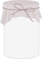Empty Cookie Jar with Lace and Bow png