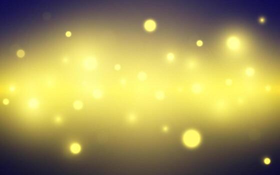Golden Bokeh Lights on Twilight Gradient Background, Mystical and Elegant Abstract Glow for Magical Designs, Background decoration vector