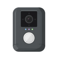 moderno Câmera com lente e ao controle botões dentro cinzento cor png