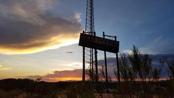 Sunset at Nothing, Arizona, an Abandoned Stop along Highway 93 photo
