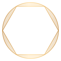 ouro volta quadro, Armação esvaziar círculo luxo fronteira foto brincar clipart png