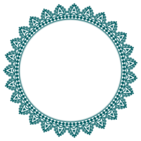 Green Circle Frame design png