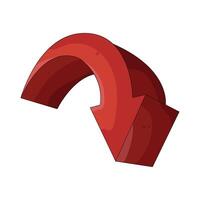 Illustration of a Down Arrow vector