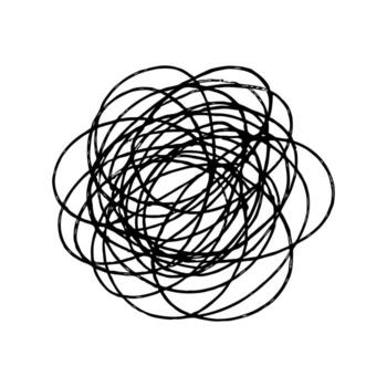 Chaotic Hand Drawn Scribble Lines for Abstract Texture and Background Design vector