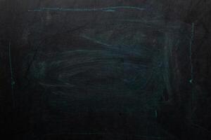 Back to School Preparations With Clean Chalkboard Ready for New Lessons and Activities photo