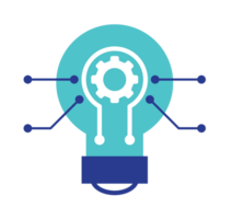 Artificial Intelligence Brain Bulb png