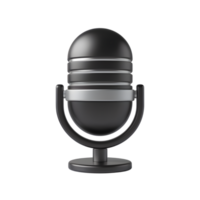moderno negro retro micrófono icono png