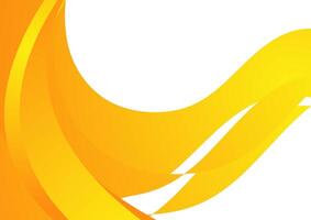 Orange white minimal waves abstract background vector