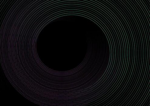 verde y Violeta mínimo redondo líneas resumen tecnología antecedentes vector