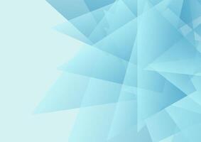 Light blue low poly shapes abstract tech background vector