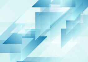 Blue geometric abstract design vector