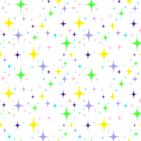 Colorful stars seamless pattern png
