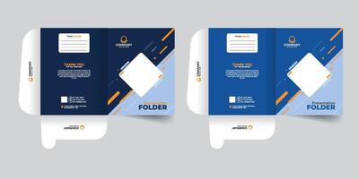 Modern Office Document Folder Design with Colorful and Creative Layout, Professional Presentation template with Stylish and Vibrant Design vector