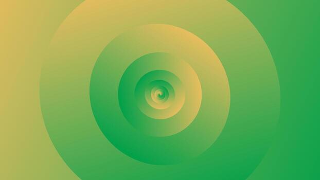 A vibrant abstract green and yellow spiral background with smooth gradients and dynamic circular motion, perfect for modern design projects. vector