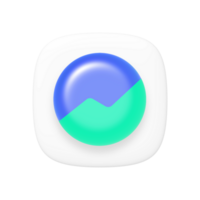 Groww Stocks App icon on a transparent background png