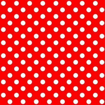 Red big polka dots seamless pattern background.Surface design for textile.Texture for tablecloth.Decoration ornament.Repeat tile.Wrapping paper.Fabric or cloth.Geometric. vector