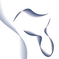 Elegant Minimalist Dental Background Abstract Gray White Fluid Shapes vector