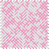 Elegant Interconnected Circles Pattern in Light Gray and Pink Minimalist Metalic Design Background vector