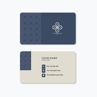 Create an elegant modern business card design with this polished template for professional branding needs vector