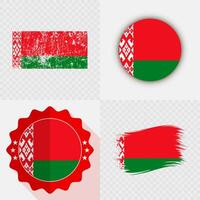 Belarus flag designs and symbols vector