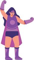 Female Superhero Character. vector