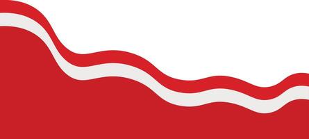 Indonesia Flag Ribbon Border. Isolated on White Background. vector