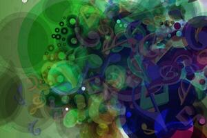 Abstract illustration of musical notes vector